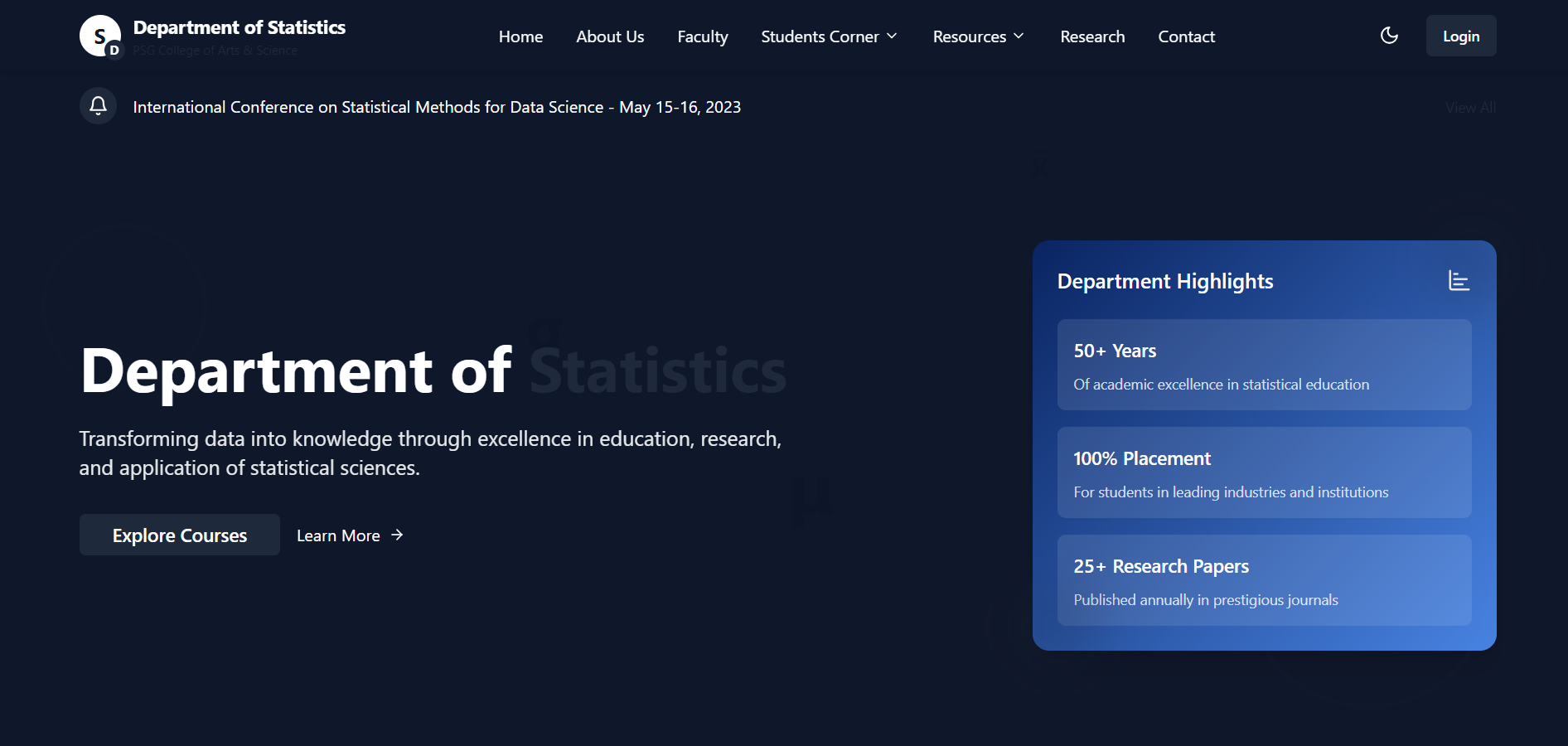 Department of Statistics